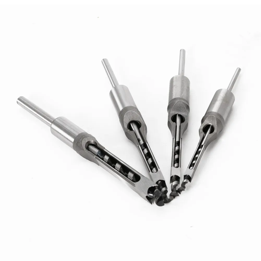 Woodworking Square Hole Mortise Drill Bit Set – Includes Countersink Bits, Core/Pilot Drills, and Hole Saws for Furniture & Cabinet Making